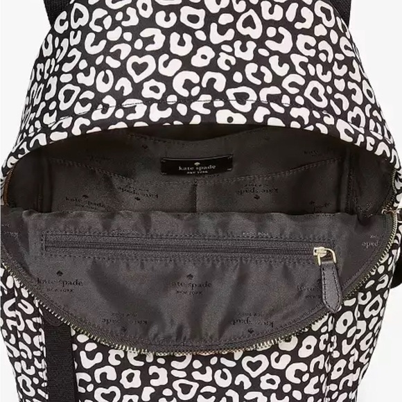 SOLD……..Kate Spade Chelsea Leopard Heart Medium Backpack Bag - Picture 4 of 8